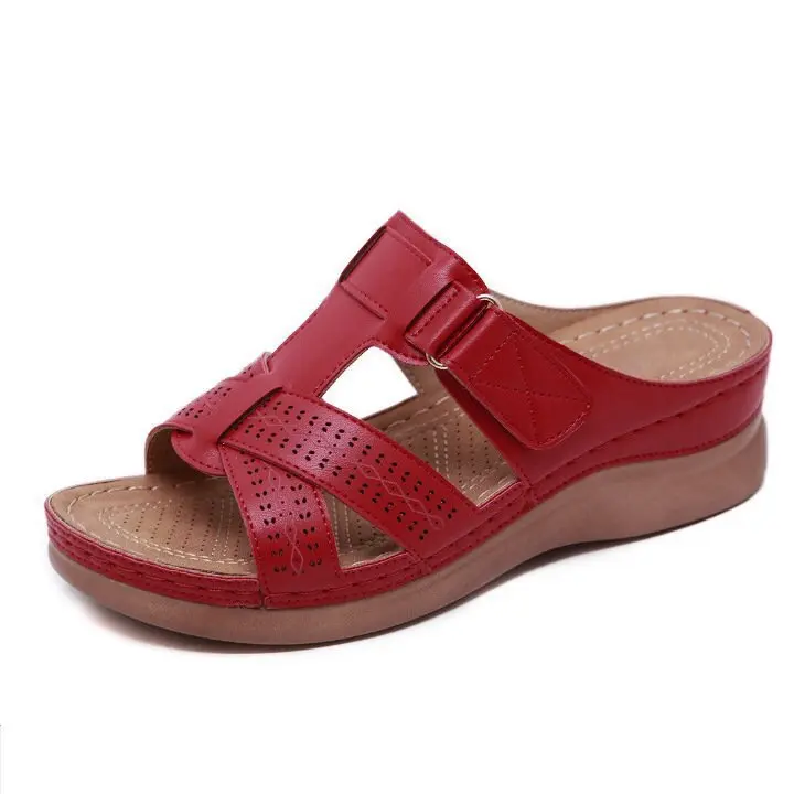 Women Slippers Female Wedges Slippers  Summer New Fashion Luxury Peep Toe Outdoor Beach Platform Slippers Sandalias De Mujer