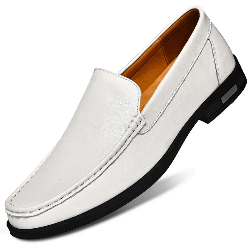 Genuine Leather Men's Shoes Classics Business Dress Shoes Moccasins Slip on Loafers Driving Shoes for Men Casual Shoe Big SIze48