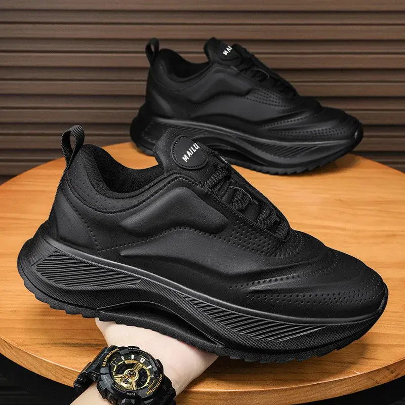 Men Sneaker Designers Sports Shoes Men Student High Quality Vulcanized Shoes Lace UP Soft Soles Outdoors Platform Running Shoes