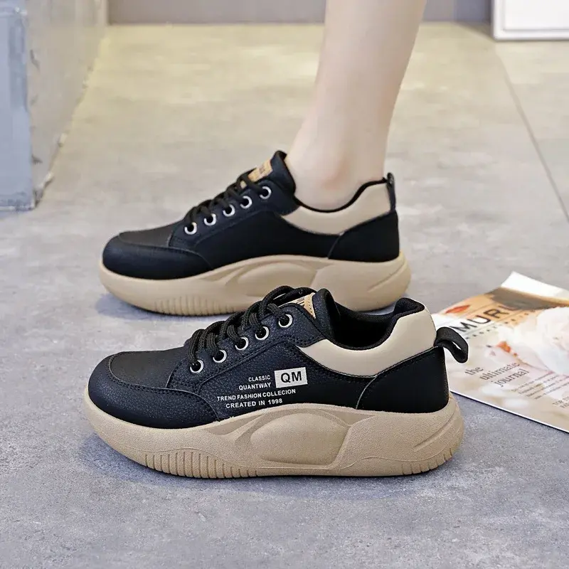 Women's Sneakers New Fashion Casual Sports Shoes Women Autumn Lace-up Breathable Running Shoes Vulcanize Shoe Zapatillas Mujer