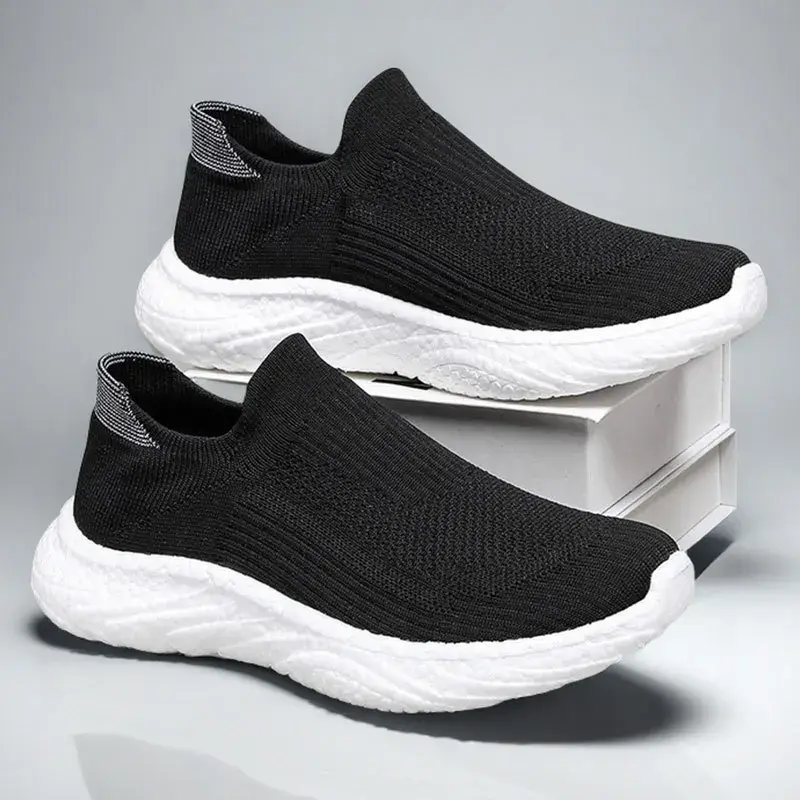 Breathable Men Casual Shoes Lightweight Male Vulcanized Shoes Outdoor Platform Men's Loafers Soft Mesh Flats Non-slip Sneakers