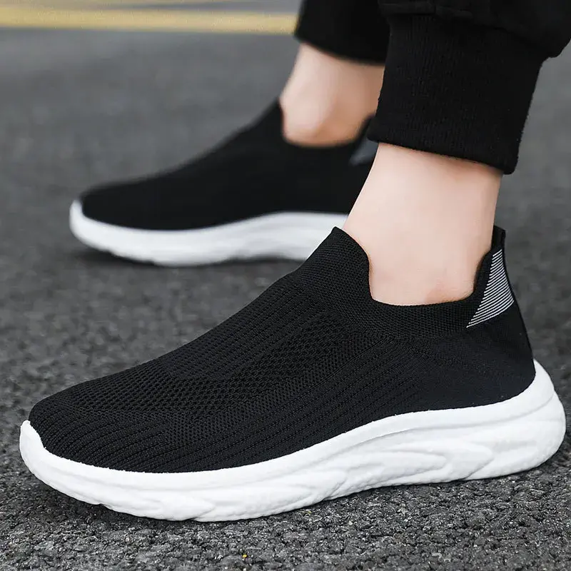 Breathable Men Casual Shoes Lightweight Male Vulcanized Shoes Outdoor Platform Men's Loafers Soft Mesh Flats Non-slip Sneakers