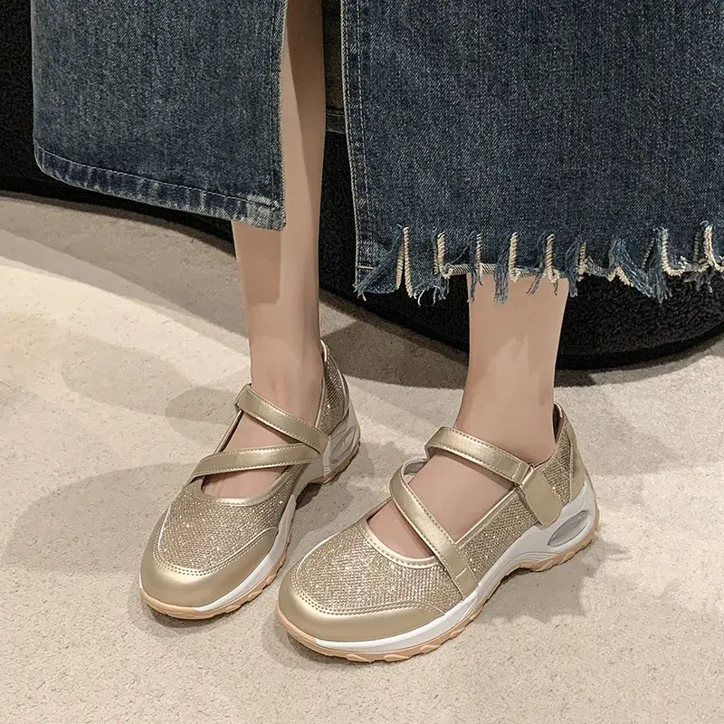 2025 Vulcanize Shoes Shallow Causal Sneakers New Breathable Mesh Increase Height Women's Sneakers Outdoor Zapatillas