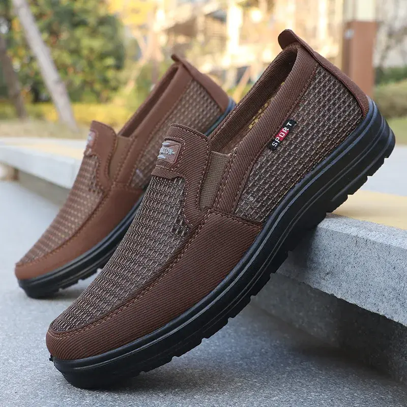 Lightweight Men Casual Shoes Canvas Shoes Wear-resistance Non-slip Mens Loafers Breathable Comfort Driving Shoes Zapato Hombre