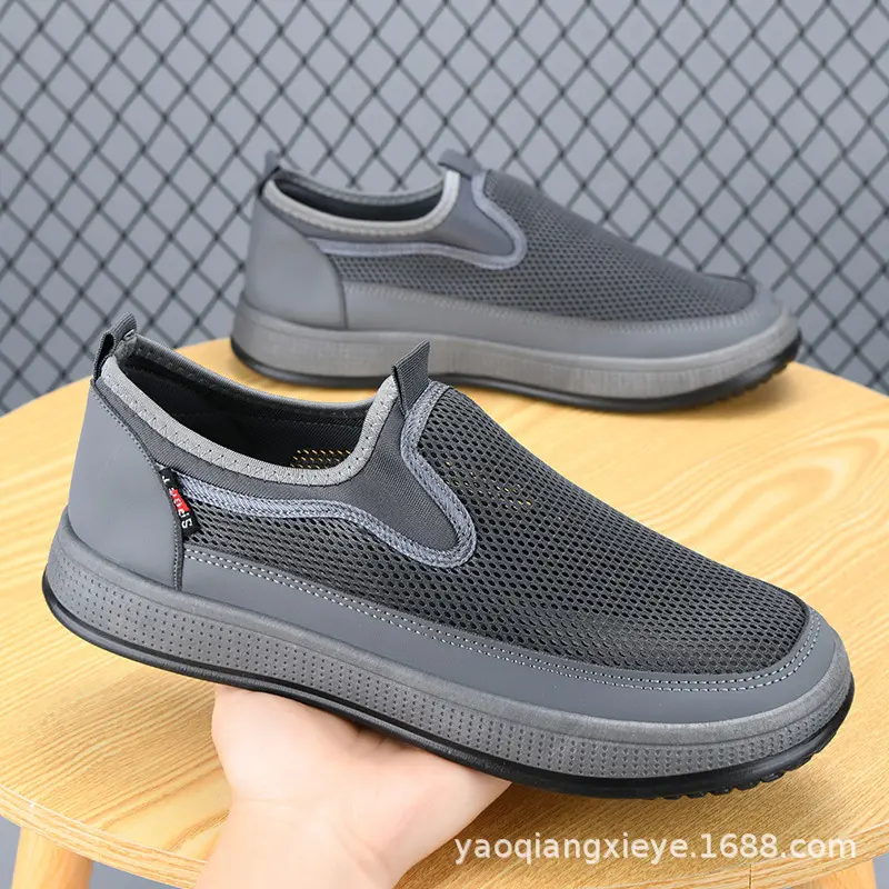 men's summer new casual sports lightweight breathable comfortable fashion outdoor anti-slip shoes slip-on casual shoes 2025