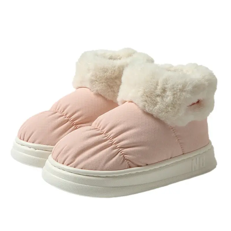 Winter women man boots snow boot plush waterproof platform cotton shoes plush warm indoor new comfort anti slip ankle boots