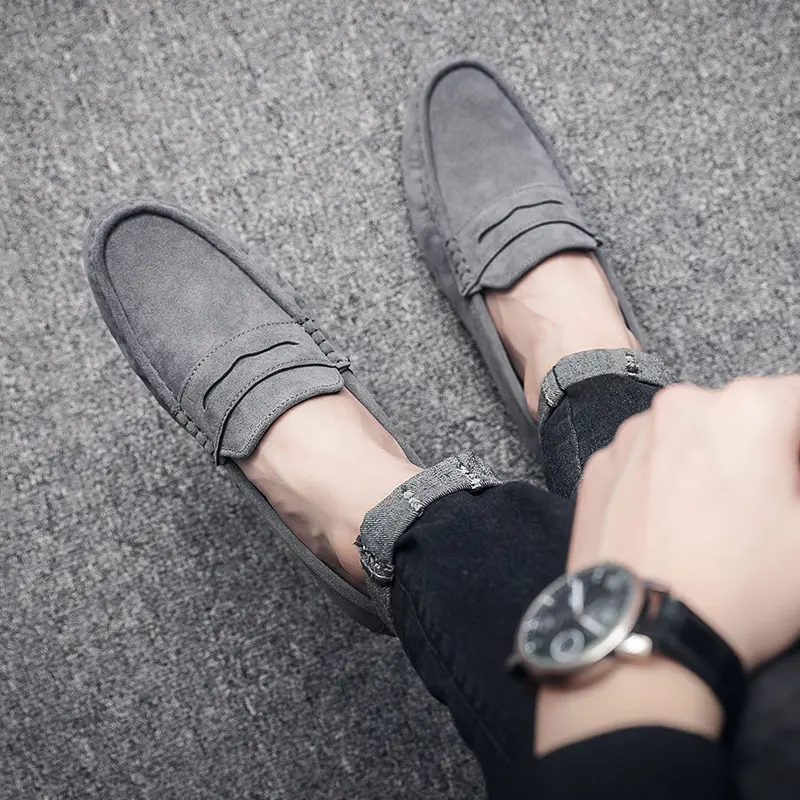 Brand Spring Summer Hot Sell Moccasins Men Loafers High Quality Genuine Leather Shoes Men Flats Lightweight Driving Shoes 2023