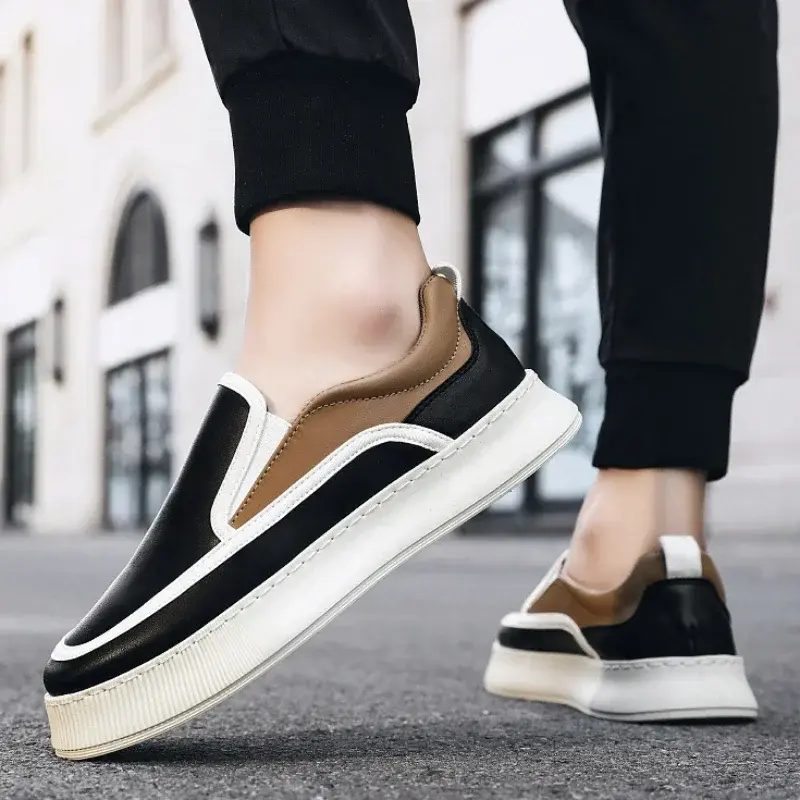 Men's Sneakers Trend Slip on Running Sneakers Comfortable Spring Autumn Sport Tennis Shoes Man Non Slip Lightweigh Flats Shoes