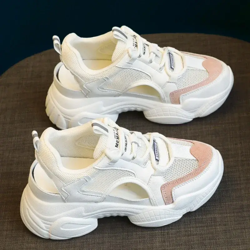 Women Sandals Summer New Lady Platform Chunky Comfortable Mesh Open Toe Casual Sports Sandals Ladies Shoes 2025