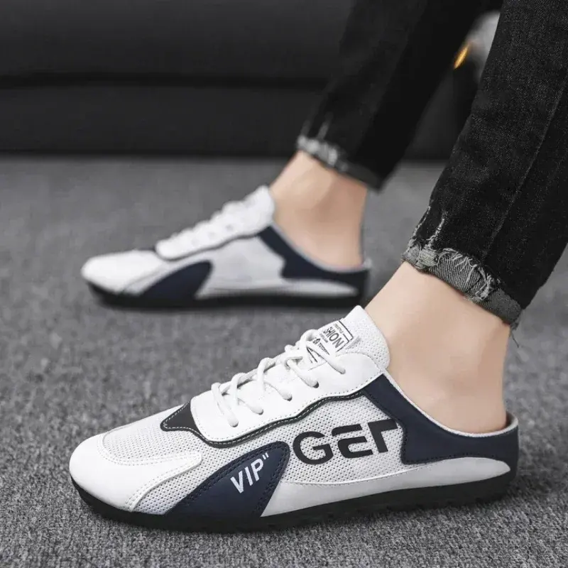 Men's Fashion Soft-soled Half Slippers Summer Men Trendy Bottom Casual Shoes Soft Sole Support Shoes Sneakers Zapatos De Hombre