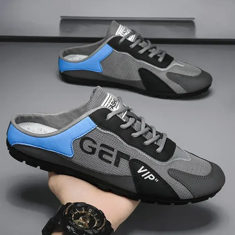 Men's Fashion Soft-soled Half Slippers Summer Men Trendy Bottom Casual Shoes Soft Sole Support Shoes Sneakers Zapatos De Hombre