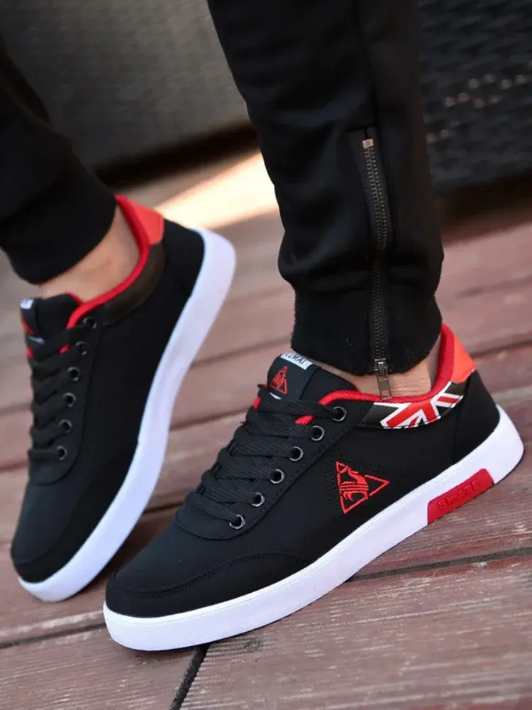 Sneakers Flat with Canvas Shoes for Men Breathable Outdoor Casual Cloth Shoes Lightweight Men Vulcanized Shoes Tenis Masculinos