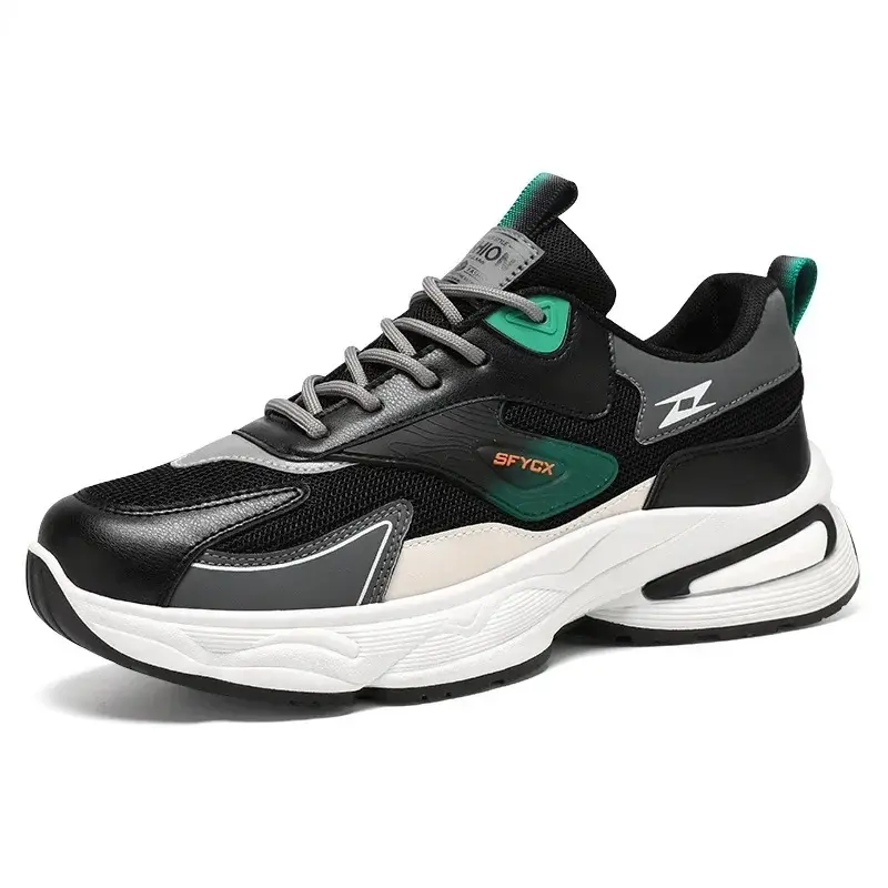 Men Casual Sneakers Fashion Breathable Mesh Thick Sole Sports Casual Shoes Mens Trend Anti-Slip Running Shoe Zapatillas Hombre