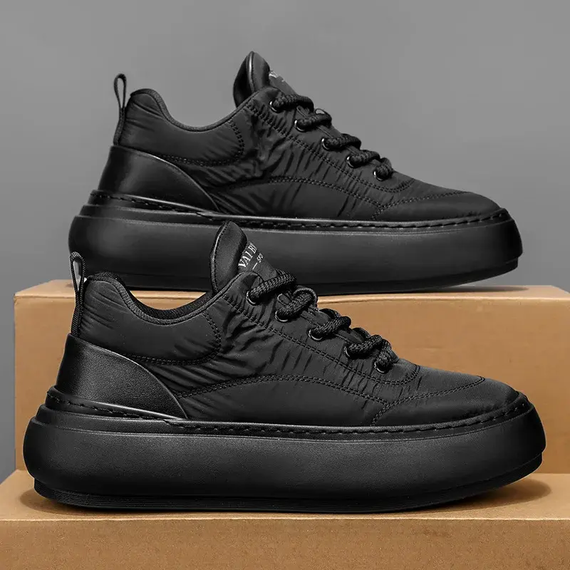 Men's Winter Cotton Shoes Anti Slip Comfortable Wear Resistant Work Snow Shoes Outdoor Thick Sole Sports Casual Shoes