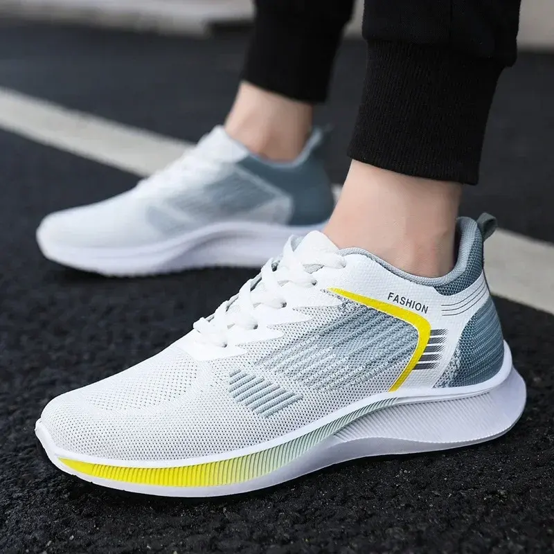 Men Summer Casual Sports Shoes New Fashion Breathable White Sneakers Outdoor Walking Casual Shoes Tenis Masculino Zapatos Hombre