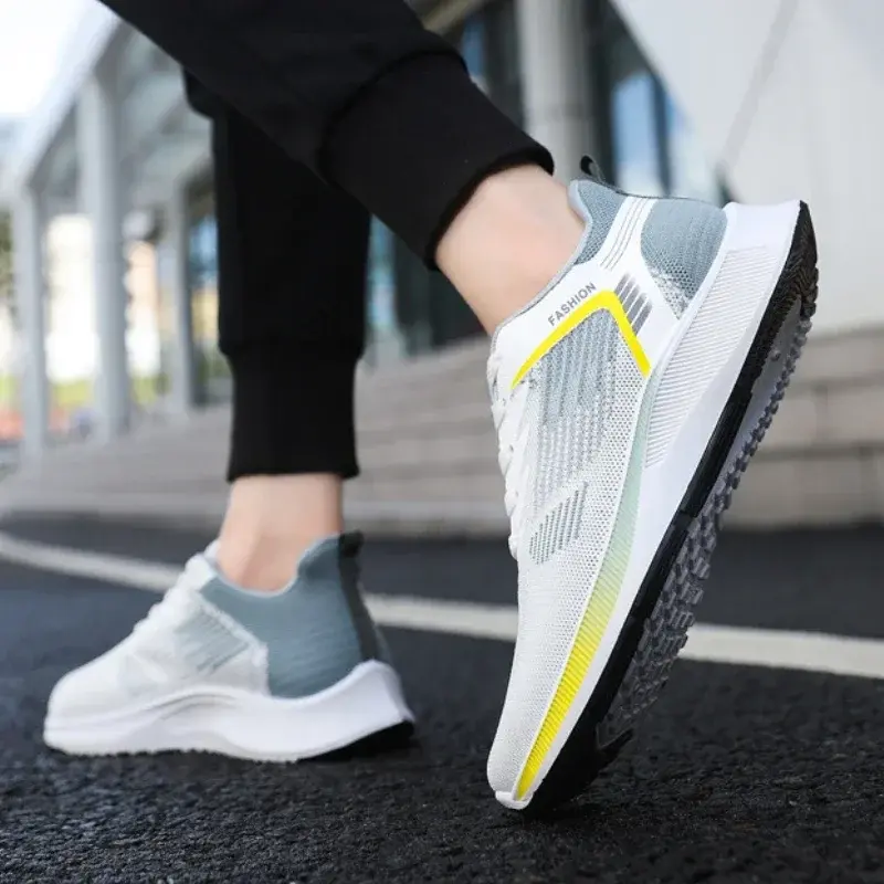 Men Summer Casual Sports Shoes New Fashion Breathable White Sneakers Outdoor Walking Casual Shoes Tenis Masculino Zapatos Hombre