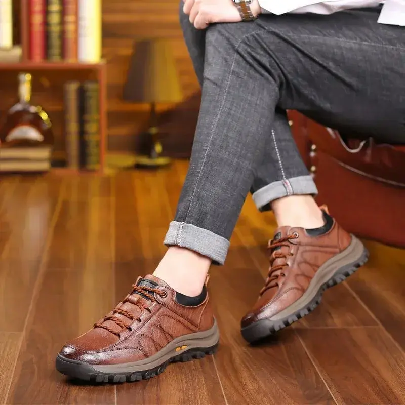 men's shoes Street Trendy Running Non-Slip Outdoor Lace up hiking shoes casual sports shoes Large size mens sneakers 2024