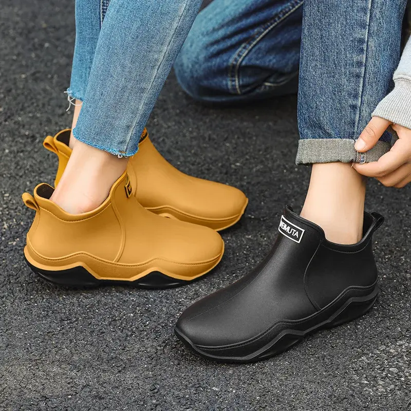 Low-cylinder Rain Shoes for Men and Women: Outdoor Fishing Waterproof Shoes, Stylish Style for Outdoor Wear, Rain Boots2025