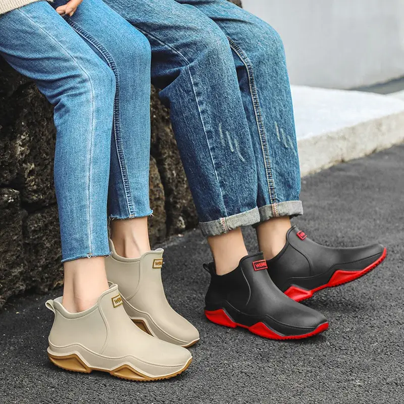 Low-cylinder Rain Shoes for Men and Women: Outdoor Fishing Waterproof Shoes, Stylish Style for Outdoor Wear, Rain Boots2025