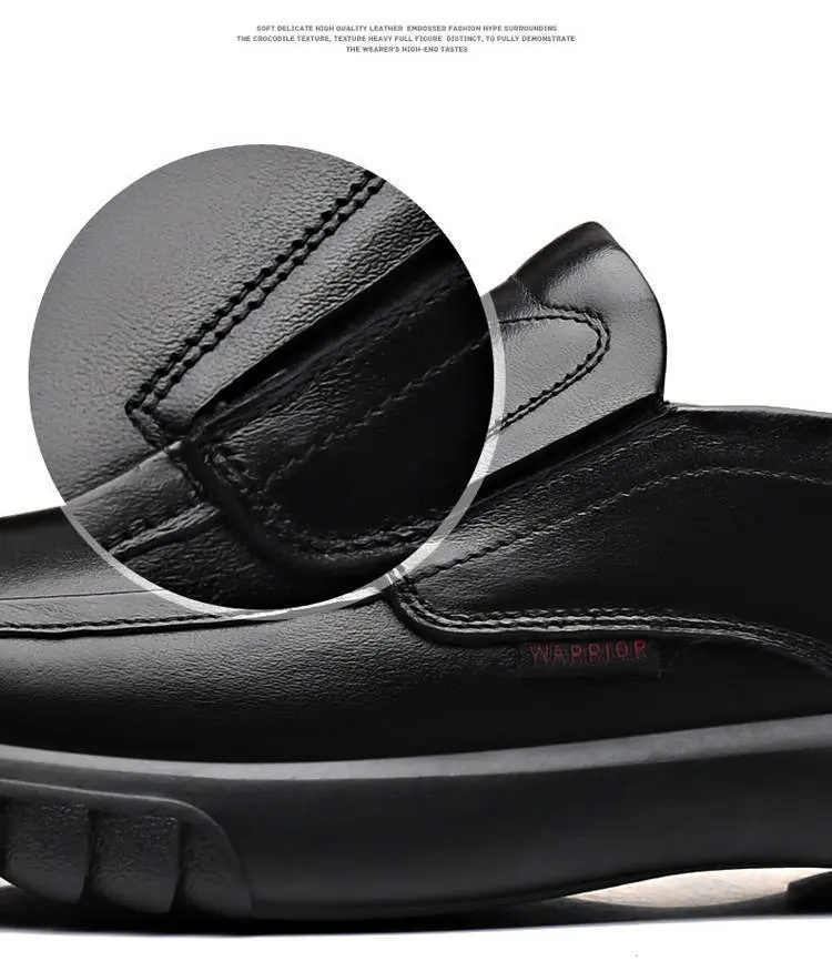 Casual Shoes Men's Leather  Soft Noodle Loafers Cotton Shoes Velvet Cotton Comfortable Dress Shoes Men Shoes Male Scarpe da uomo
