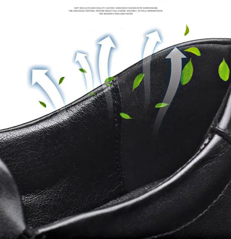 Casual Shoes Men's Leather  Soft Noodle Loafers Cotton Shoes Velvet Cotton Comfortable Dress Shoes Men Shoes Male Scarpe da uomo