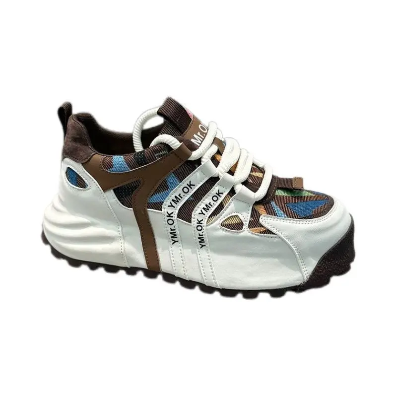 2025 New Luxury Men's Sneakers Tall Thick Bottom Youth Casual Shoes Comfortable Durable Breathable Running Sports Shoes