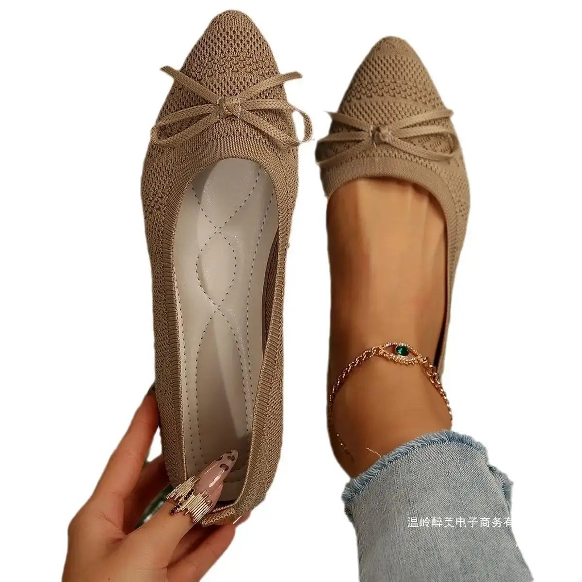 New Style Pointed Toe Shallow Mouth Breathable Comfortable Casual Flats Shoes Wear-resistant Non-slip Loafers Women 2025