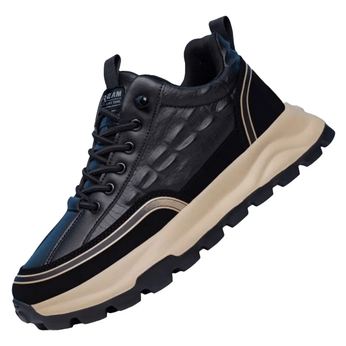 Brand Men Sneakers 2025 New  Pattern Leather Shoes Male Casual Running Shoes Luxury Fashion Platform Mens Tennis Shoes