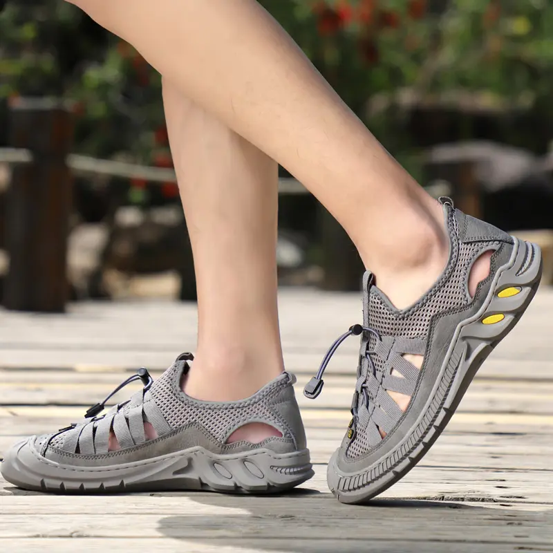 High Quality Men Sandals Summer Comfortable Soft Men's Shoes Outdoor Handmade Casual Beach Sandals Wading Sneakers Size 38-46