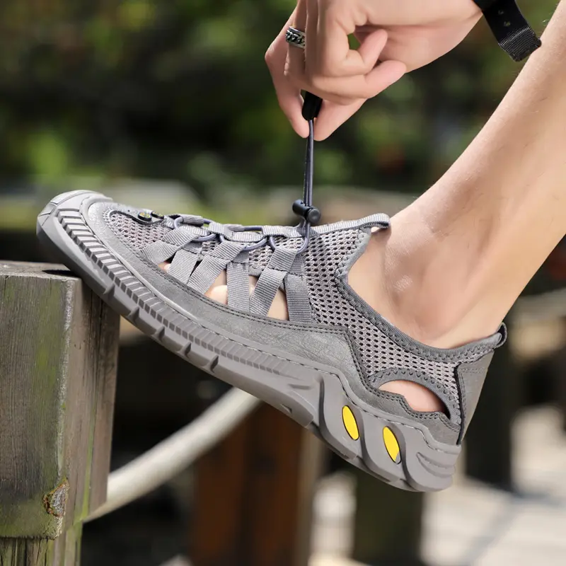 High Quality Men Sandals Summer Comfortable Soft Men's Shoes Outdoor Handmade Casual Beach Sandals Wading Sneakers Size 38-46
