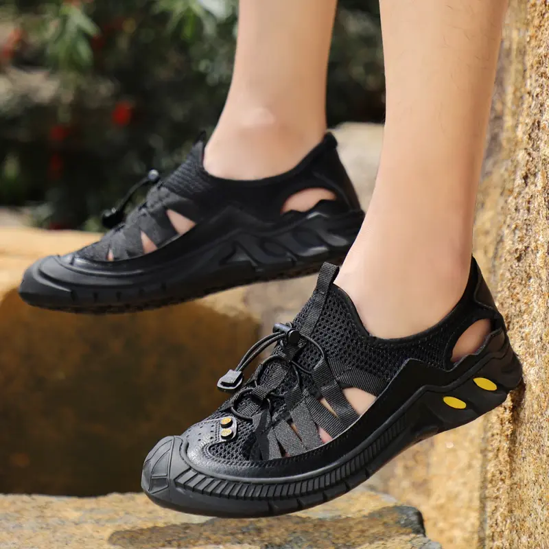 High Quality Men Sandals Summer Comfortable Soft Men's Shoes Outdoor Handmade Casual Beach Sandals Wading Sneakers Size 38-46