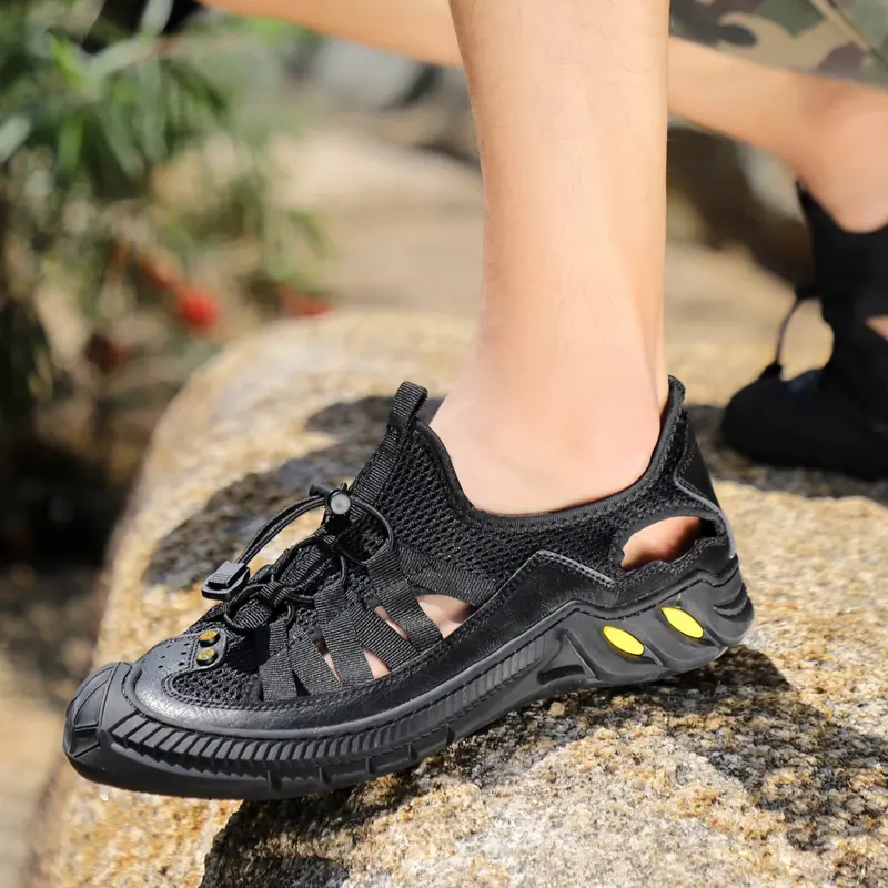 High Quality Men Sandals Summer Comfortable Soft Men's Shoes Outdoor Handmade Casual Beach Sandals Wading Sneakers Size 38-46