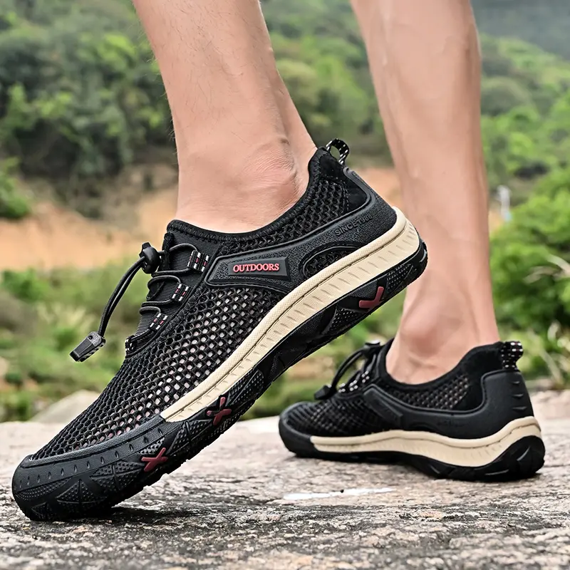 Brand New Summer Men Casual shoes Breathable Mesh cloth Loafers Soft Flats Sneakers Handmade Male Driving shoes Large Size 38-48
