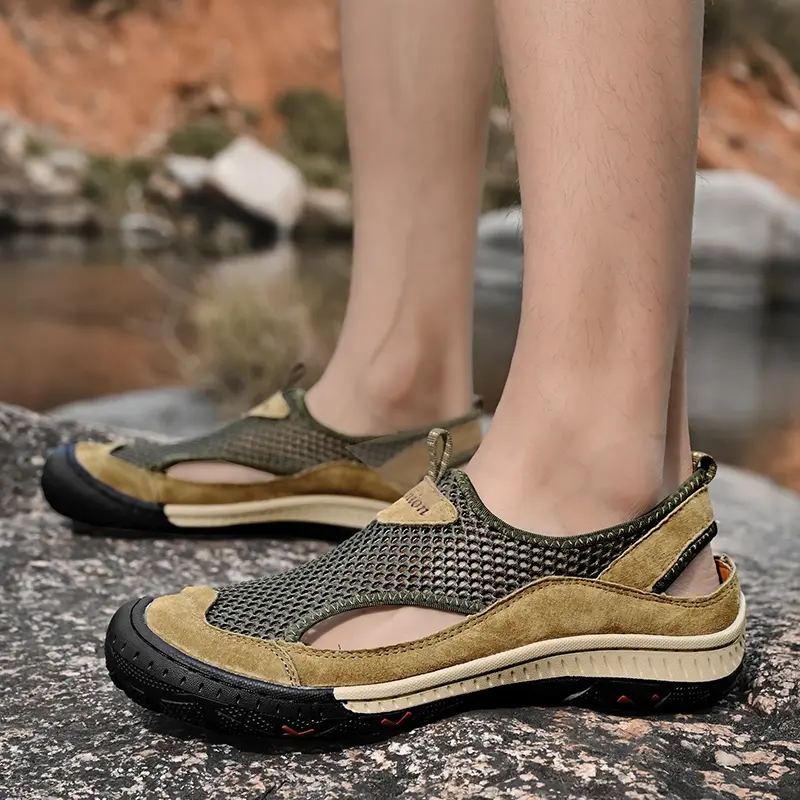Men's Casual Shoes Lightweight Breathable Mesh Men Sneakers Rubber Sole Non-Slip Men's Summer Shoes Outdoor Fashion Men Shoes