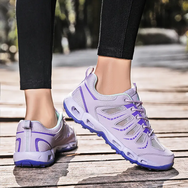 Summer Men's Casual Shoes Mesh Breathable Couple Sneakers Outdoor Non-slip Men's Shoes Lightweight Men's Wading Shoes Size 35-46