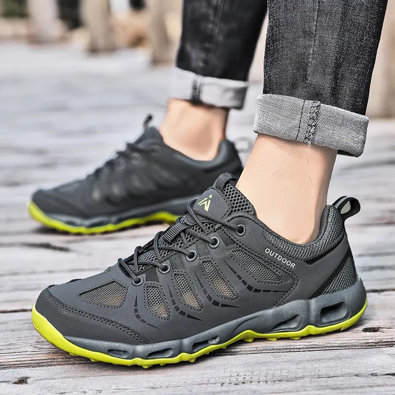 Summer Men's Casual Shoes Mesh Breathable Couple Sneakers Outdoor Non-slip Men's Shoes Lightweight Men's Wading Shoes Size 35-46