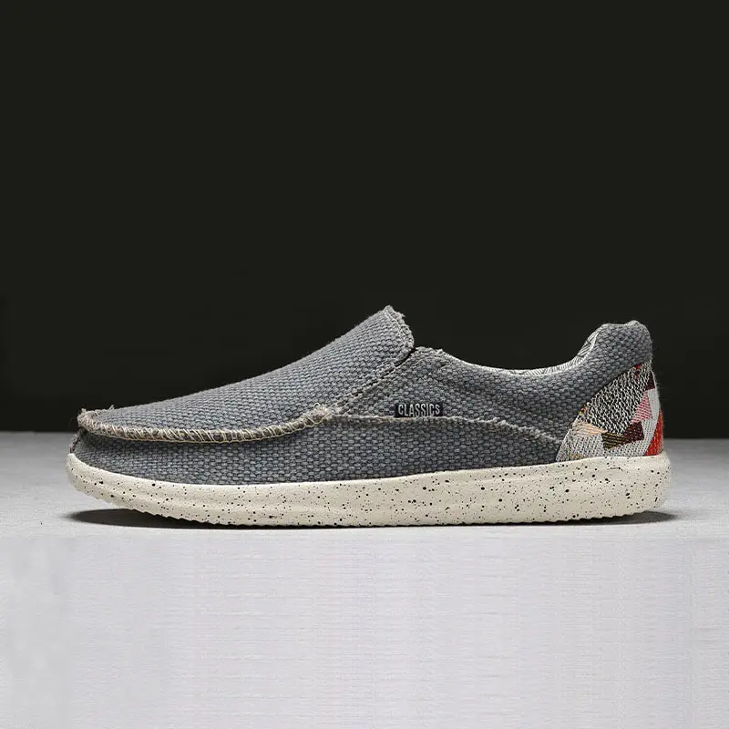 Men's Casual Shoes Canvas Breathable Loafers Men New Male Comfortable Outdoor Walking Shoes Classic Loafers Men Sneakers Summer
