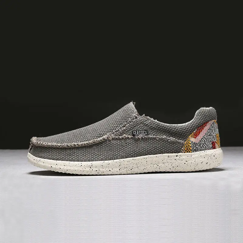 Men's Casual Shoes Canvas Breathable Loafers Men New Male Comfortable Outdoor Walking Shoes Classic Loafers Men Sneakers Summer