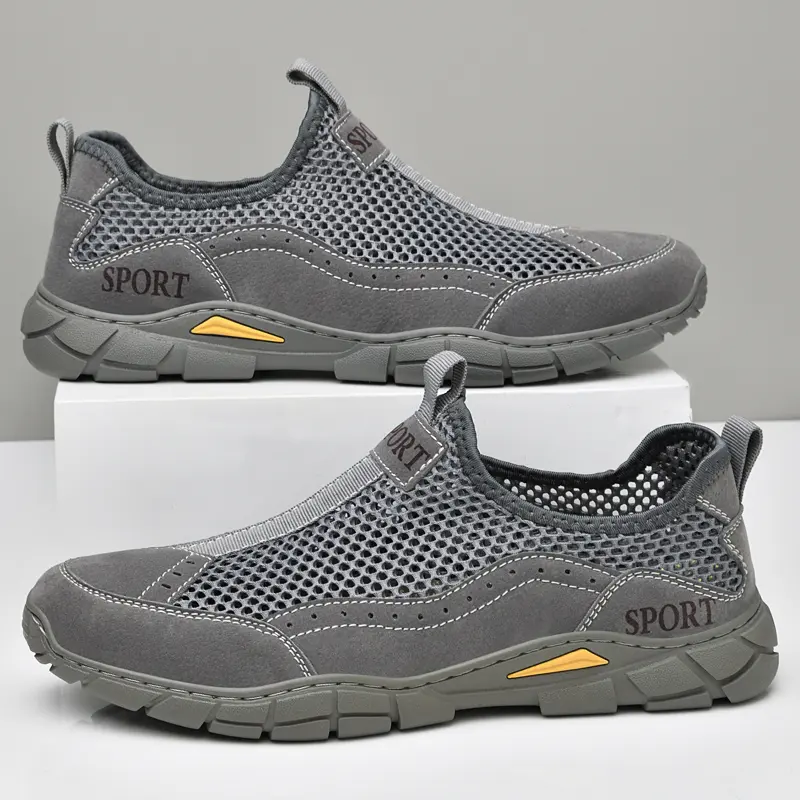 Classic Summer Sneakers Breathable Loafers Mesh Men Casual Shoes Fashion Lightweight Men's Shoes Outdoor Non-Slip Walking Shoes
