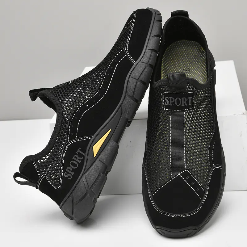 Classic Summer Sneakers Breathable Loafers Mesh Men Casual Shoes Fashion Lightweight Men's Shoes Outdoor Non-Slip Walking Shoes