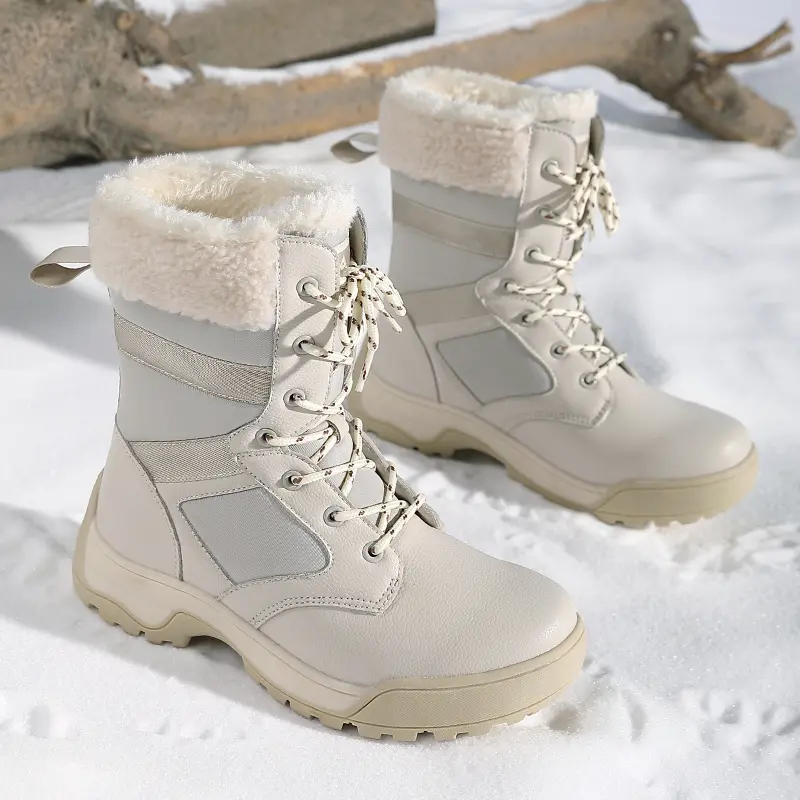 New Winter Women Ankle Boots Keep Warm Women's Snow Boots Outdoor Waterproof Platform Women's Hiking Boots Thickened Plush Boots