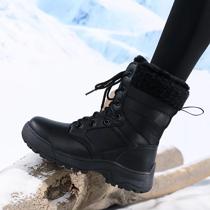 New Winter Women Ankle Boots Keep Warm Women's Snow Boots Outdoor Waterproof Platform Women's Hiking Boots Thickened Plush Boots