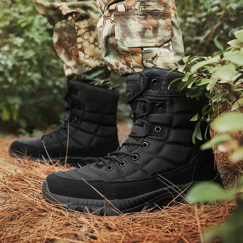 New Autumn Men's Boots Outdoor Anti-Slip Men's Desert Boots Comfortable Spring Men Work Ankle Boots High Top Motorcycle Boots