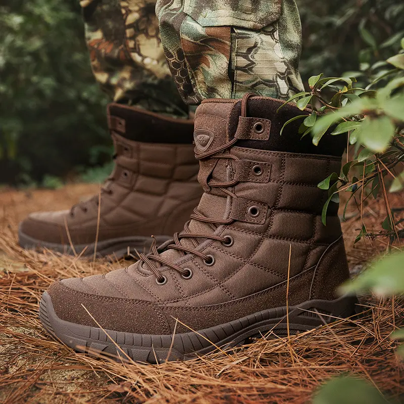 New Autumn Men's Boots Outdoor Anti-Slip Men's Desert Boots Comfortable Spring Men Work Ankle Boots High Top Motorcycle Boots