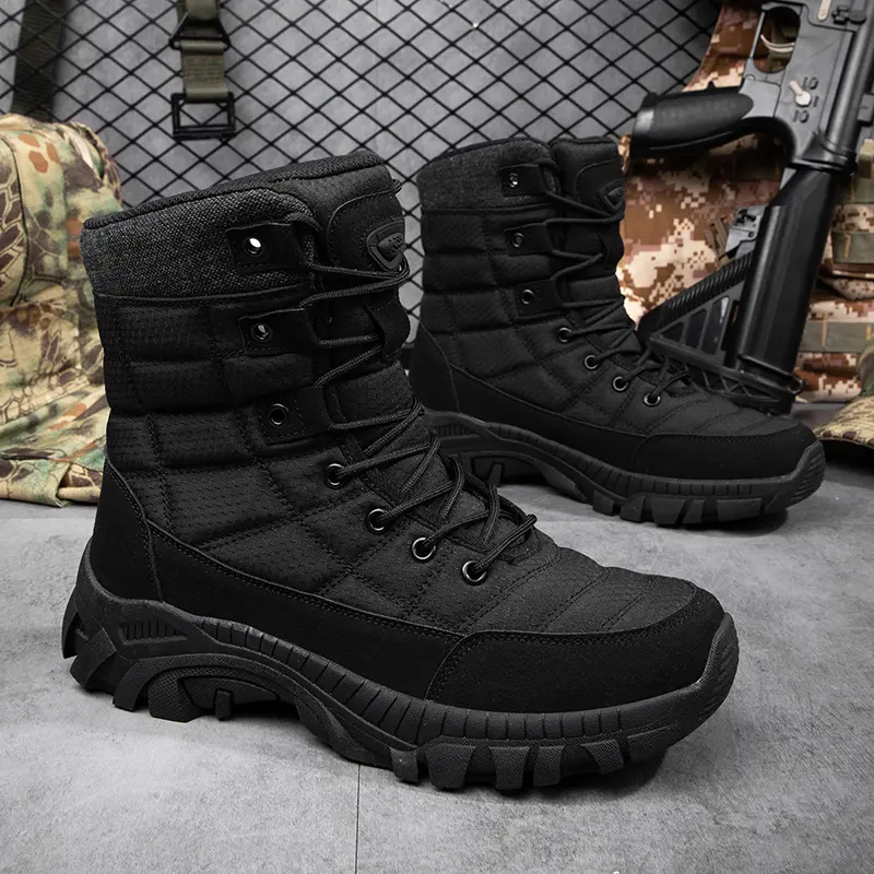 New Autumn Men's Boots Outdoor Anti-Slip Men's Desert Boots Comfortable Spring Men Work Ankle Boots High Top Motorcycle Boots