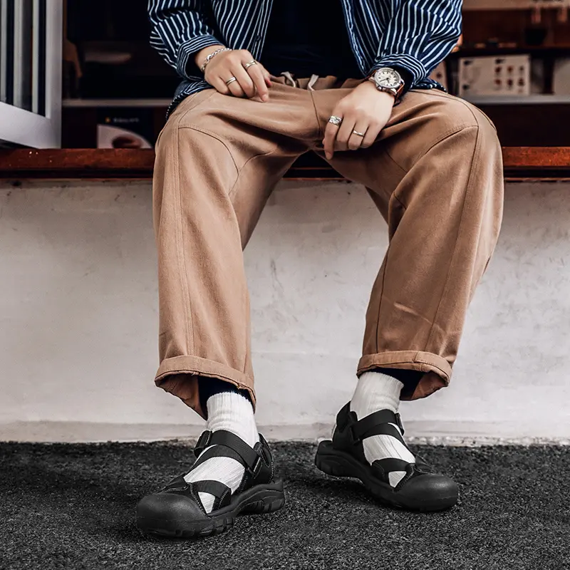 Summer Casual Men's Soft Sandals Comfortable Breathable Men's Walking Shoes Roman Summer Non-slip Outdoor Beach Sandals Sneakers
