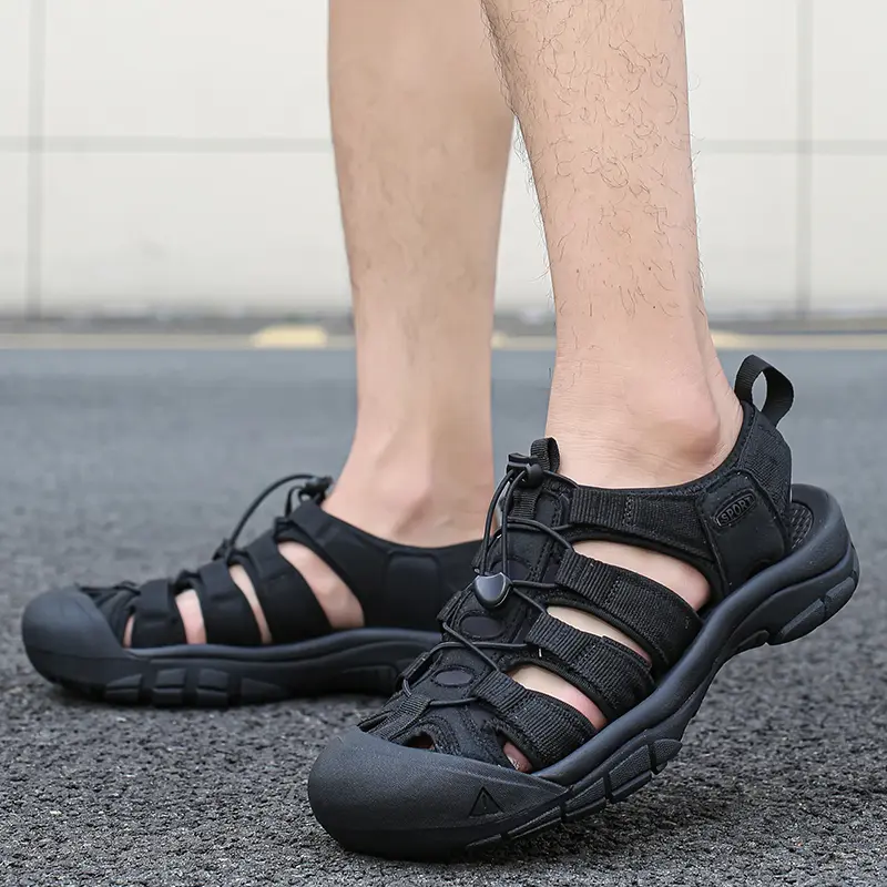 Outdoor Men's Sandals Non-slip Men's Casual Sneakers Comfortable Beach Sandals Plus Size Summer Men's Breathable Wading Shoes