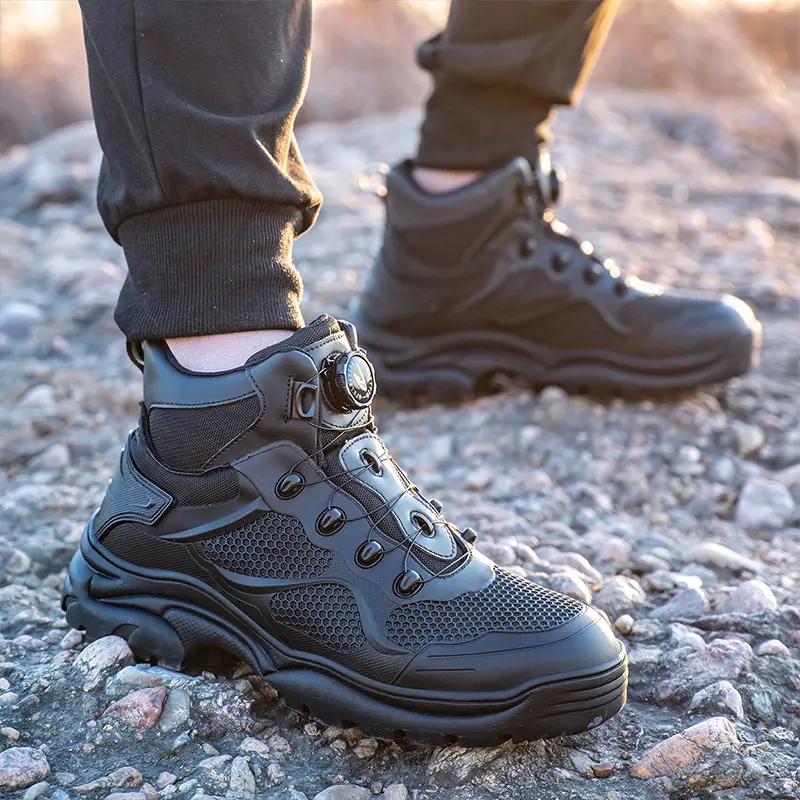 High-Top Work Boots Indestructible Safety Shoes Men Steel Toe Shoes Puncture-Proof Sneakers Male Shoes Men Non Slip Work Shoes