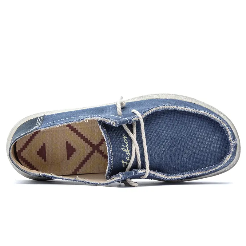 MIXIDELAI New Arrival Summer Autumn Comfortable Casual Shoes Mens Canvas Shoes For Men Brand Fashion Flat Loafers Shoe Size 48