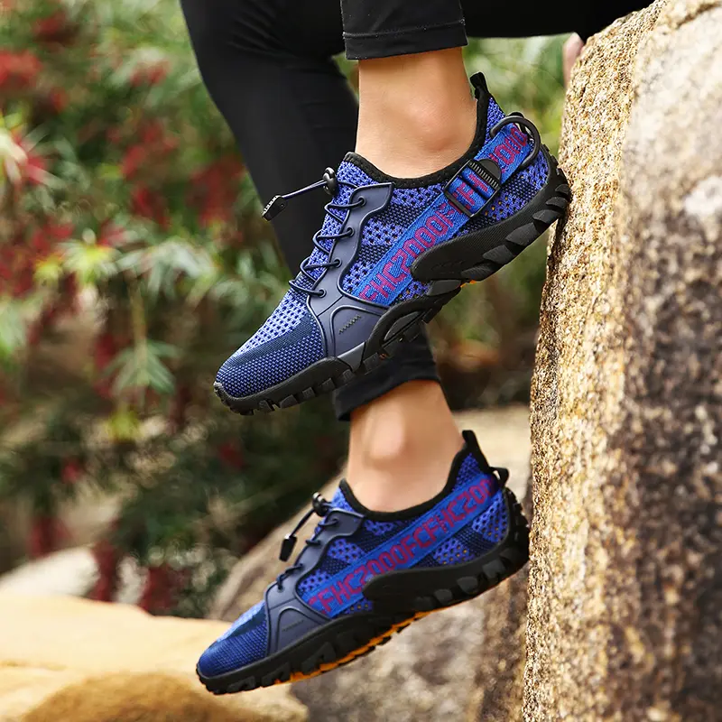 Men's Casual Shoes Summer Breathable Mesh Sneakers Rubber Sole Non-Slip Men's Walking Shoes Outdoor Fashion Men Shoes Size 36-47